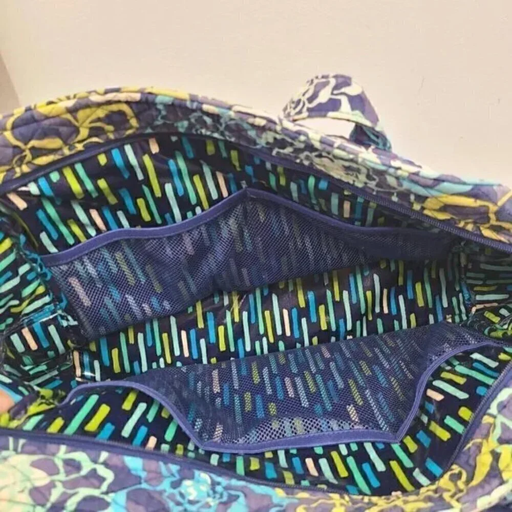 Vera Bradley Large Blue Paisley Baby Diaper Bag